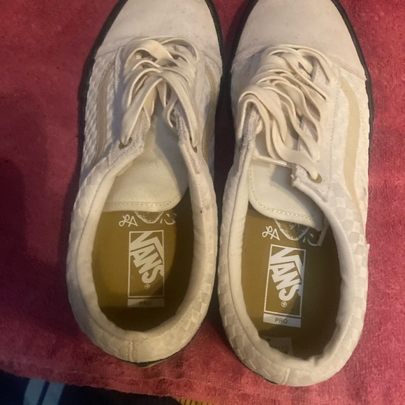 Vans Old School Pro Lizzie Armando size 12 men’s cream shoe - Picture 4 of 4